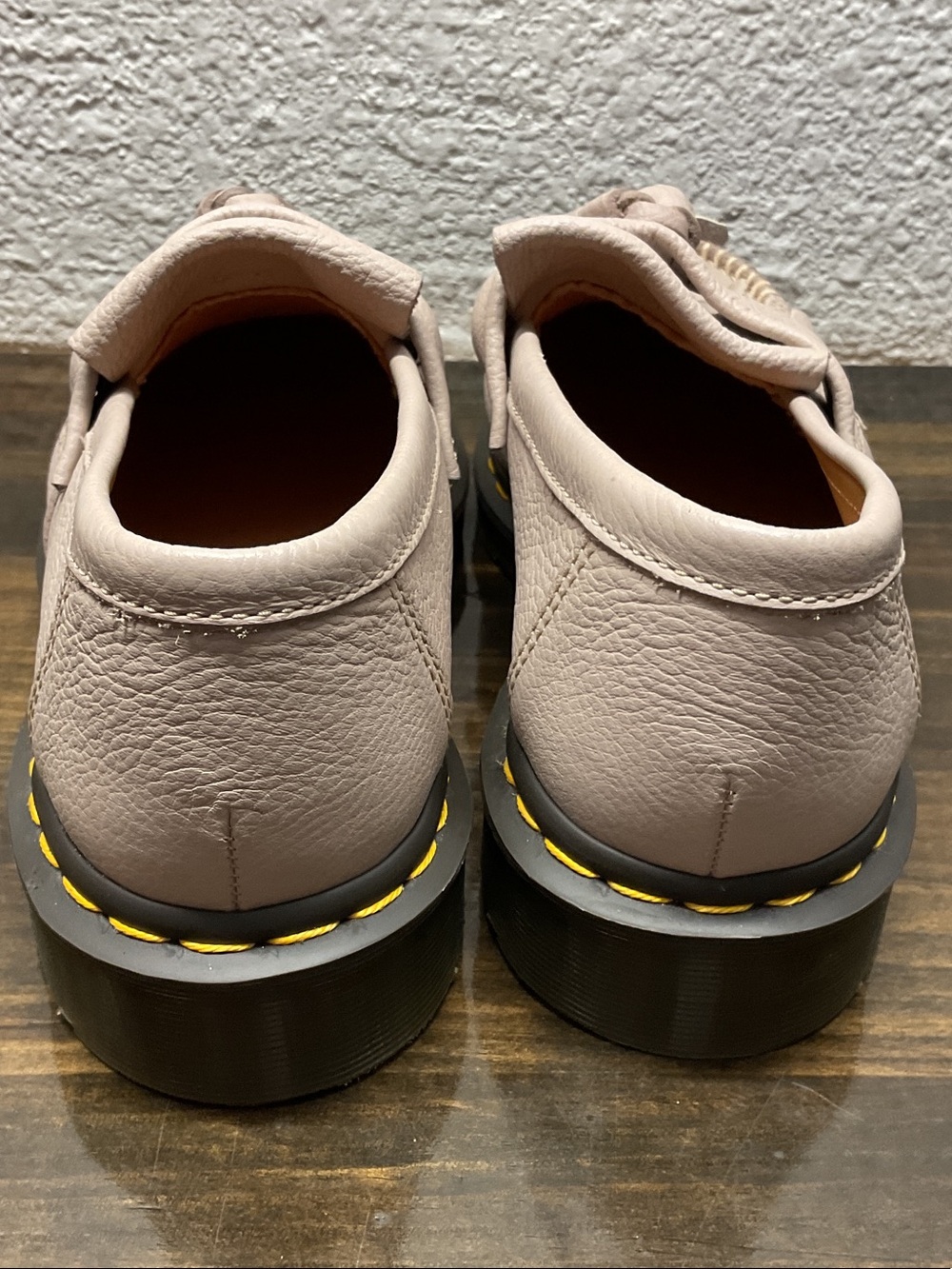 Doc Martens Adrian Leather Tassel Loafers Vintage Taupe/Virginia 41 9L New - Picture 3 of 9